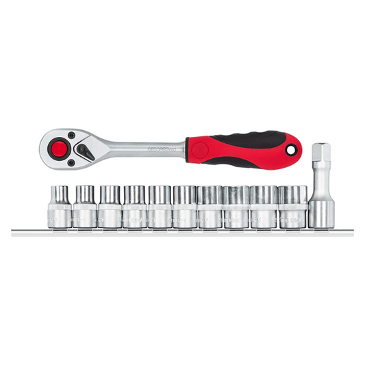 Gedore Red 1/2 Inch Drive Socket Set - 12 Piece
