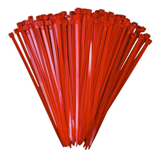 Omega Cable Ties Red UV Stabilized