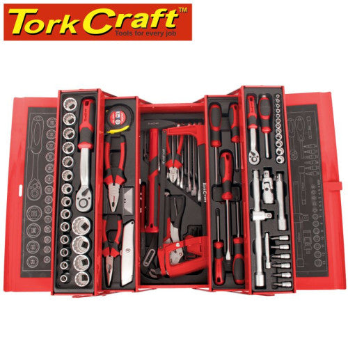 Tork Craft Mechanics Cantilever Tool Box 172Pcs 5 Tier