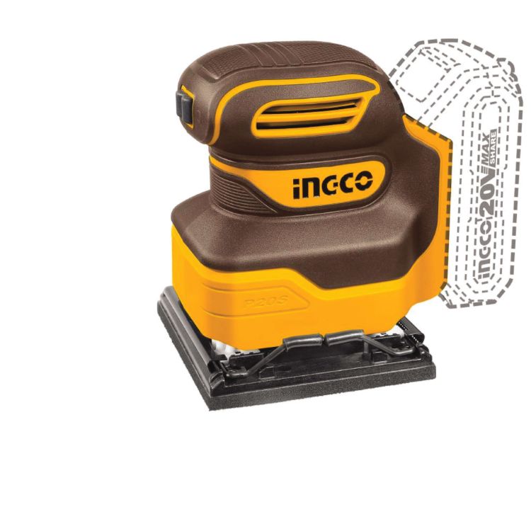 Picture of SANDER ORBITAL(INGCO) 20V CORDLESS /SHEET SOLO