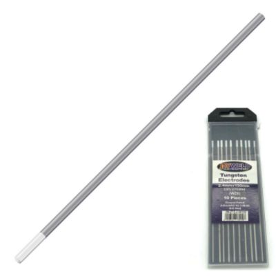Show details for TUNGSTEN ELECTRODE (JWLD) 0.8% ZIRCONIATED 2.4X150 Picture of TUNGSTEN ELECTRODE (JWLD) 0.8% ZIRCONIATED 2.4X150