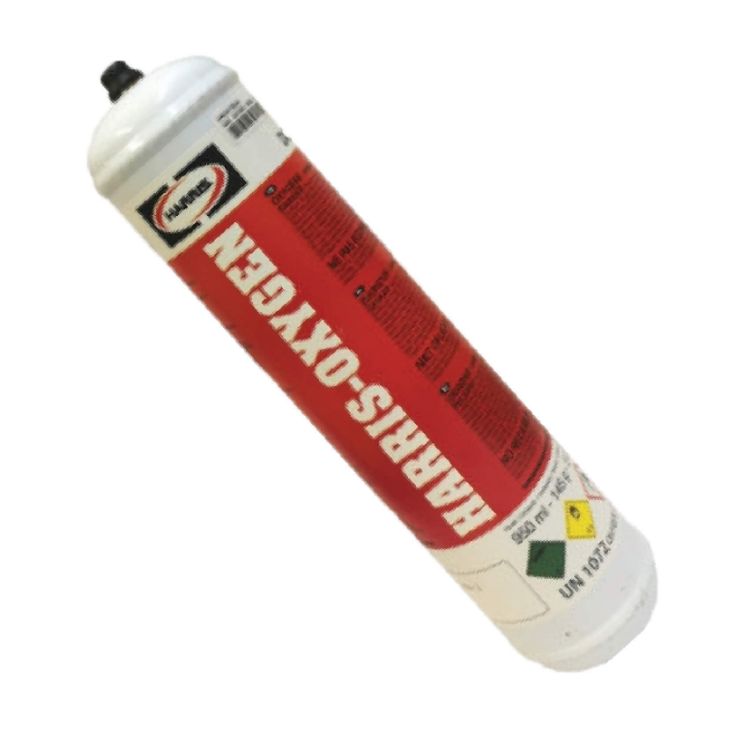 Picture of CYLINDER OXYGEN (HARRIS) EU CONNECTOR 145g 950ml