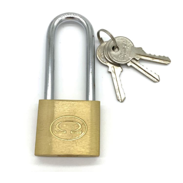 Picture of PADLOCK 50MM (OME) BRASS L/SHACKLE PRE-PACK