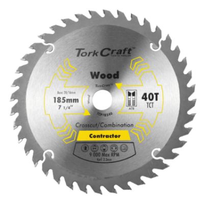 Show details for BLADE C/SAW 185mm x40T 20/16 WOOD Picture of BLADE C/SAW 185mm x40T 20/16 WOOD