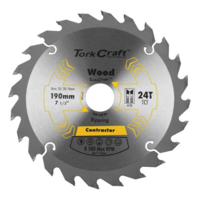 Show details for BLADE C/SAW 190mm x24T 30/20/16 Picture of BLADE C/SAW 190mm x24T 30/20/16
