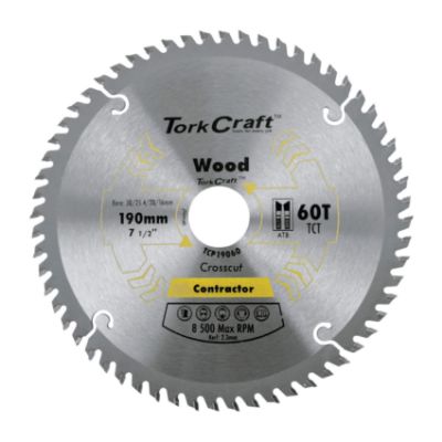 Show details for BLADE C/SAW 190mm x60T 30/1/20/16 Picture of BLADE C/SAW 190mm x60T 30/1/20/16