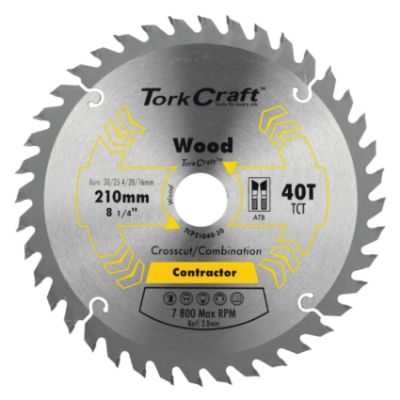 Show details for BLADE C/SAW 210mm x40T 30/1/20/16 Picture of BLADE C/SAW 210mm x40T 30/1/20/16