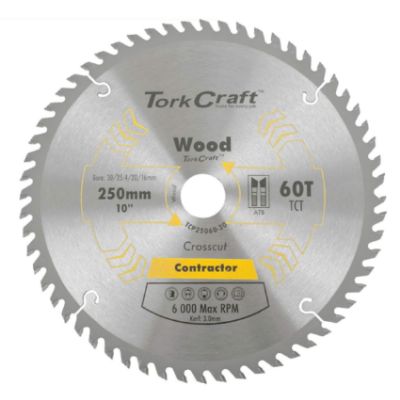 Show details for BLADE C/SAW 250mm x60T 30/20/16 Picture of BLADE C/SAW 250mm x60T 30/20/16