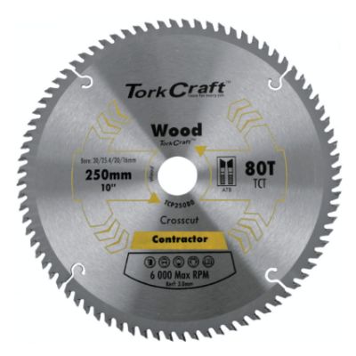 Show details for BLADE C/SAW 250mm x80T ATB 30/16 - WOOD Picture of BLADE C/SAW 250mm x80T ATB 30/16 - WOOD