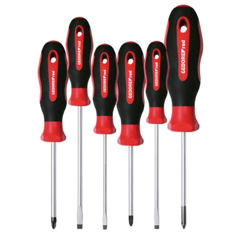 Picture of SCREW DRIVER SET 6pc PZ-SL (3301271) RED