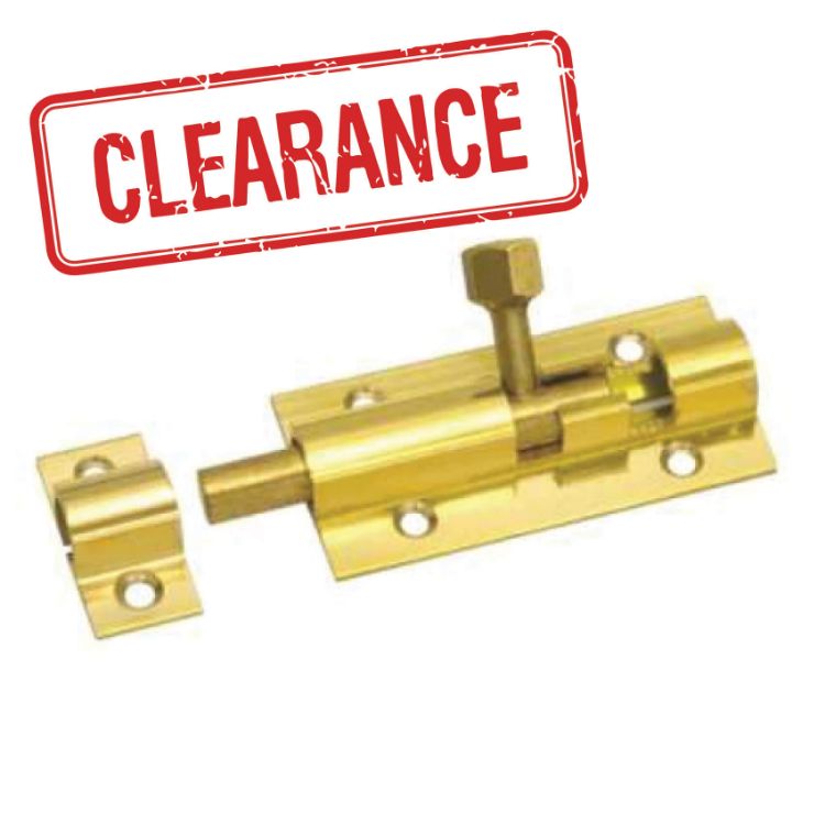 Picture of BARREL BOLT 150mm BRASS