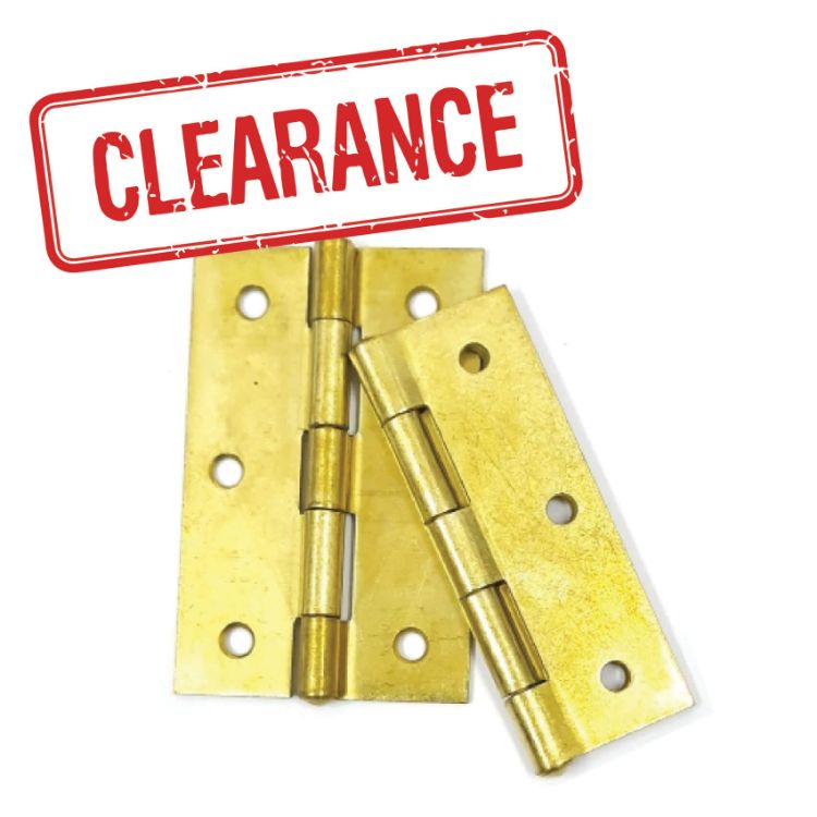 Picture of HINGE BUTT 050mm BRASS (AH) P/PAIR