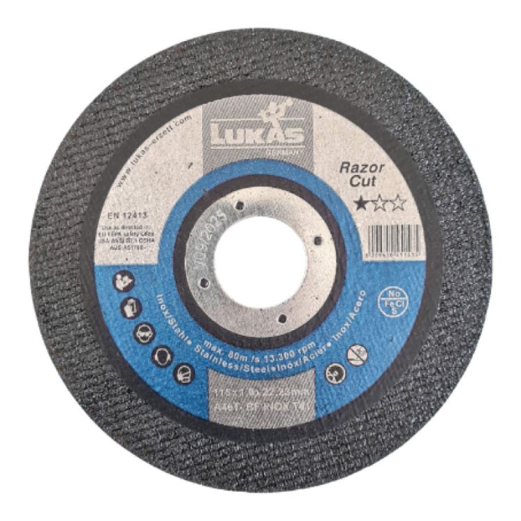 Picture of DISC CUT 115 x1.0mm (LUK) INOX A46T-BF