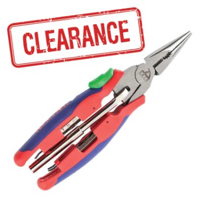 Show details for PLIER MULTI-LONG NOSE 200MM (WAL) CV+8 BITS Picture of PLIER MULTI-LONG NOSE 200MM (WAL) CV+8 BITS