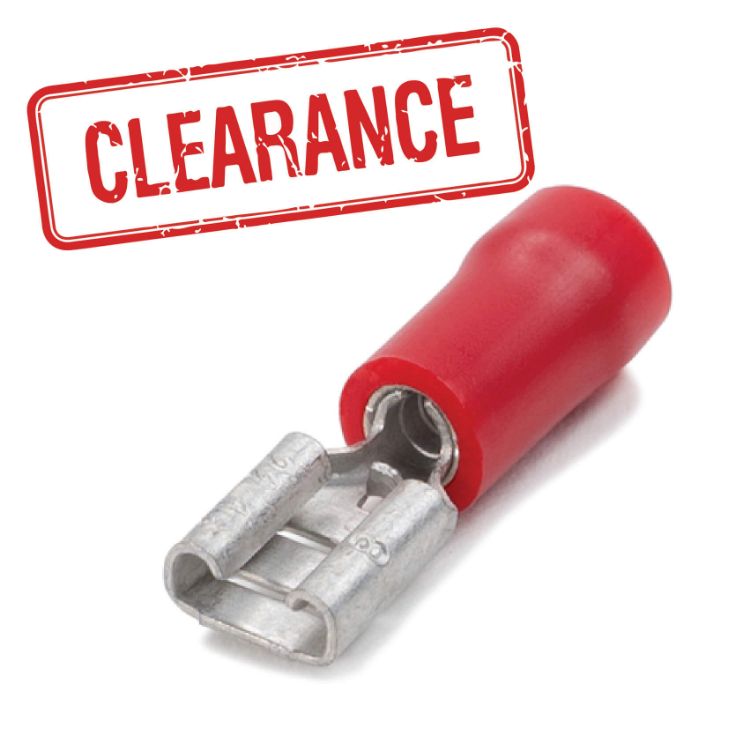 Picture of TERMINAL SPADE FEMALE 02.4mm RED (10 PACK)