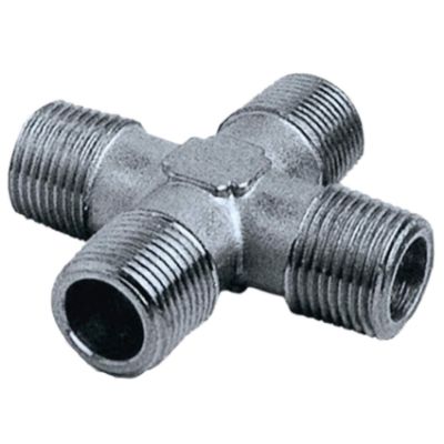 Show details for 4-WAY CONNECTOR 1/4" MALE Picture of 4-WAY CONNECTOR 1/4" MALE