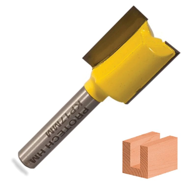 Picture of ROUTER STRAIGHT BIT 17MM X 20MM CUT 2 FLUTE METRIC