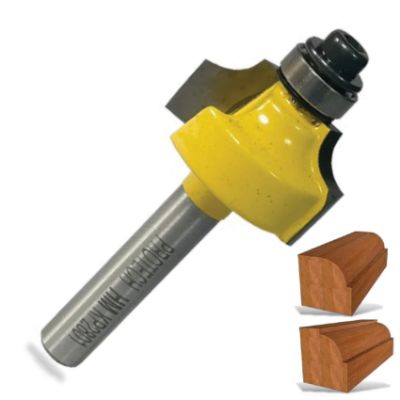 Show details for ROUTER BEADING BIT 7/8" X 3/8" RADIUS 3/16" 1/4" S Picture of ROUTER BEADING BIT 7/8" X 3/8" RADIUS 3/16" 1/4" S