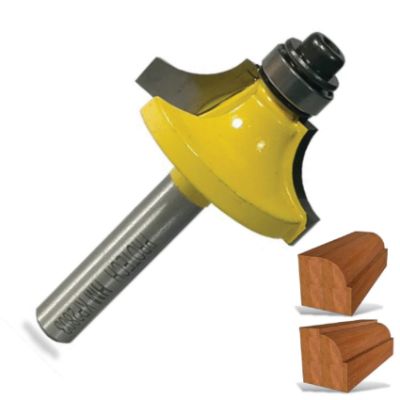 Show details for ROUTER BEADING BIT 1 1/8" X 1/2" " RADIUS 5/16" Picture of ROUTER BEADING BIT 1 1/8" X 1/2" " RADIUS 5/16"