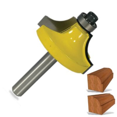 Show details for ROUTER BEADING BIT 1 1/2" X 3/4" RADIUS 3/8" 1/4" Picture of ROUTER BEADING BIT 1 1/2" X 3/4" RADIUS 3/8" 1/4"