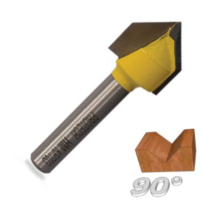 Show details for ROUTER V-GROOVE BIT TCT 5/8" Picture of ROUTER V-GROOVE BIT TCT 5/8"