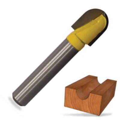 Show details for ROUTER CORE BOX BIT 3/8" X 1/4"SH Picture of ROUTER CORE BOX BIT 3/8" X 1/4"SH