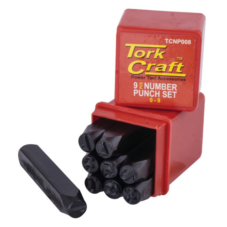 Picture of NUMBER PUNCH SET 5mm (0-9) BLACK (TKT)