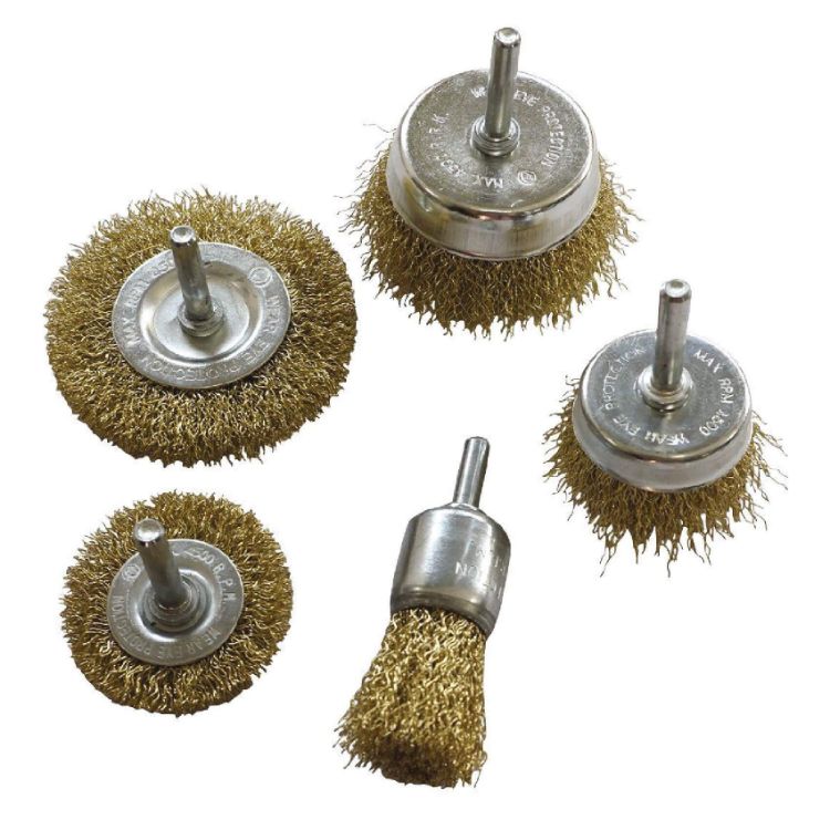 Picture of WIRE BRUSH SET 5pc WITH 6mm SHAFT CUP/CIRC/END