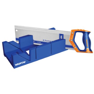 Show details for MITRE BOX & BACKSAW SET 11TPI 300MM Picture of MITRE BOX & BACKSAW SET 11TPI 300MM