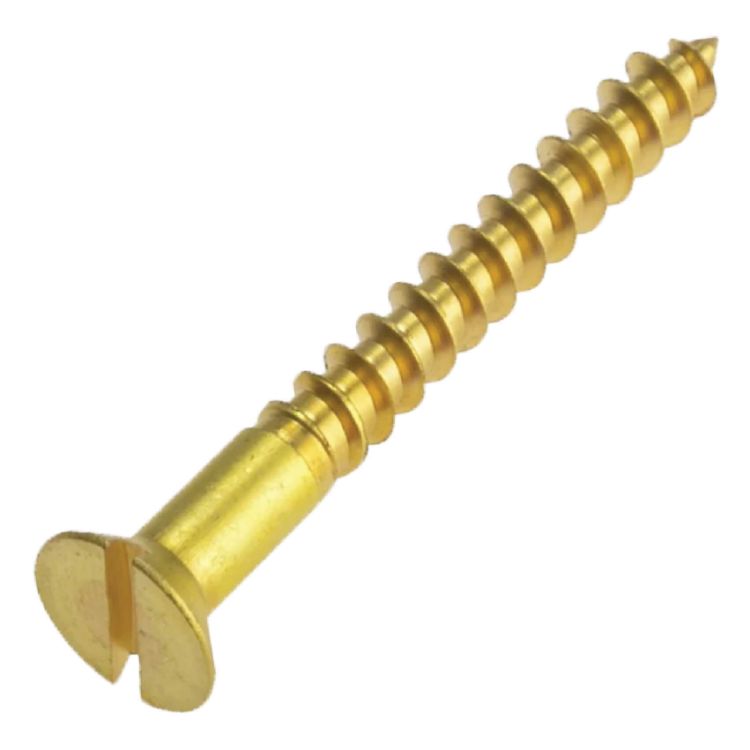 Picture of SCREW WOOD CSK SLT BR 12X075
