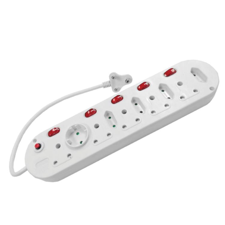Picture of ELECTRICAL MULTIPLUG 5X 16A/4X 5A/1X EURO WITH SWI