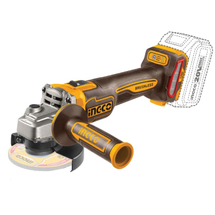 Picture of ANGLE GRINDER (INGCO) 20V 115MM BRUSHLESS SOLO