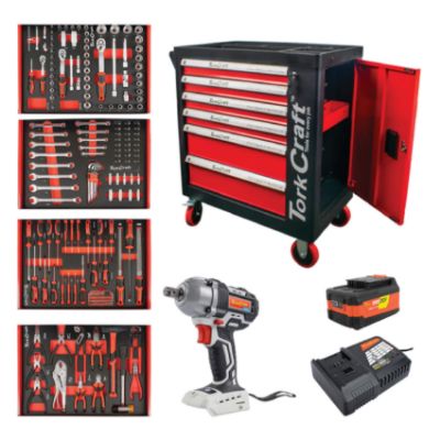 Show details for TOOL CABINET (TKT) 6-DRAWER 184PC + IMPACT WRENCH Picture of TOOL CABINET (TKT) 6-DRAWER 184PC + IMPACT WRENCH