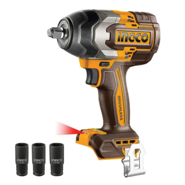 Picture of IMPACT WRENCH (INGCO) 20V BRUSHLESS 850NM SOLO