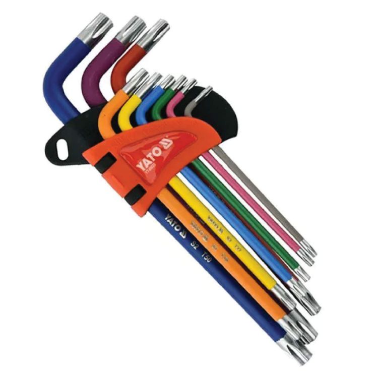 Picture of HEX KEY TORX SET LONG 9PC (YATO) T10-T50