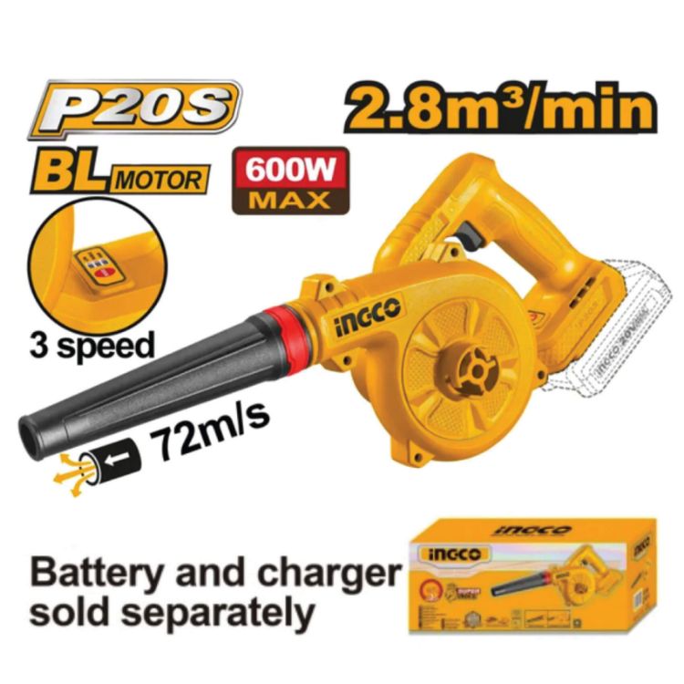 Picture of BLOWER (INGCO) 20V B/LESS 3-SPEED