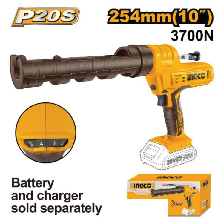 Picture of CAULKING GUN (INGCO) 20V SOLO