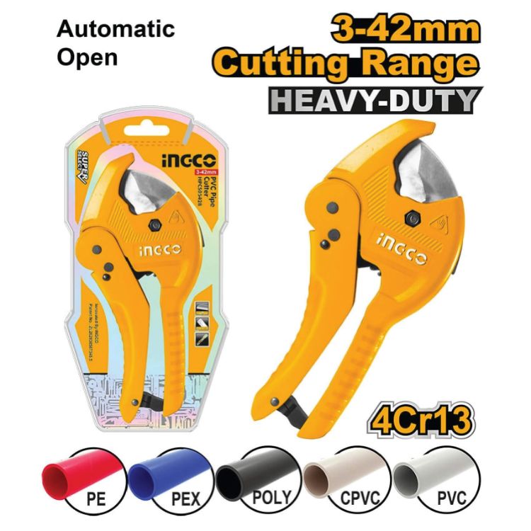 Picture of PIPE CUTTER PVC 3-42MM (INGCO) 225MM