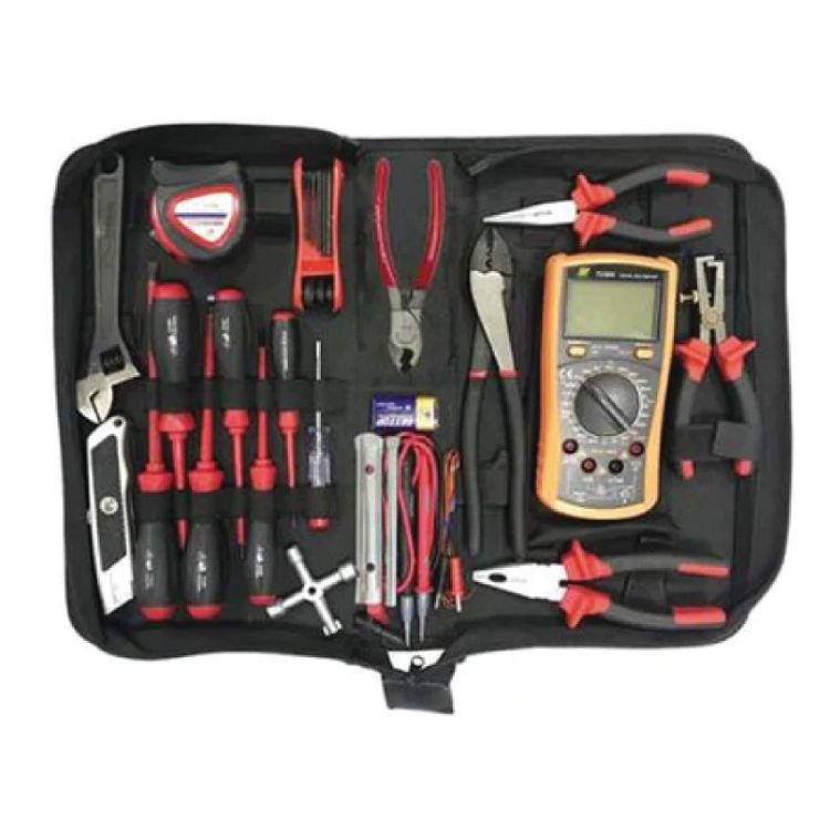 Picture of TOOLKIT ELECTRICAL 19PCS C/W MULTIMETER (HEL)