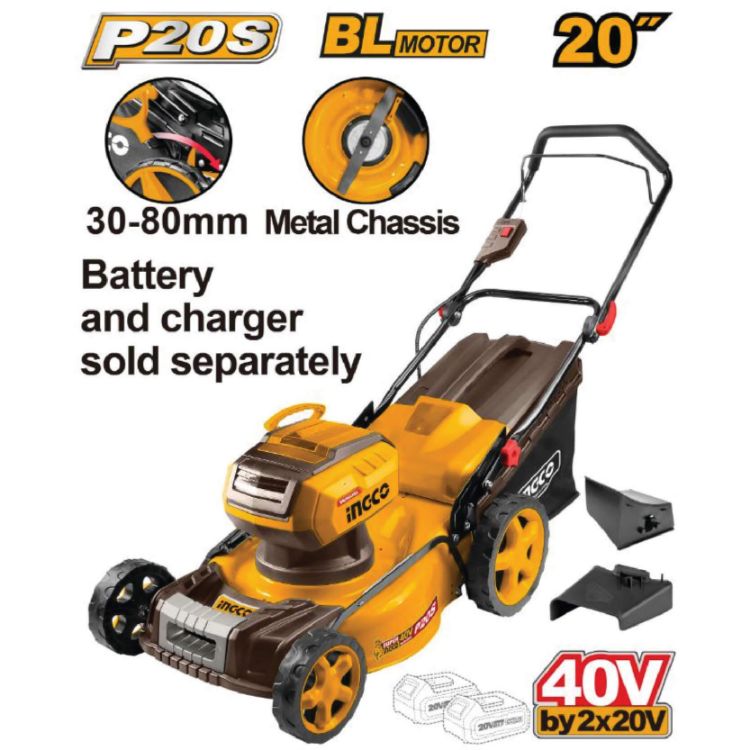 Picture of LAWNMOWER (INGCO) 40V 510MM 60L SOLO
